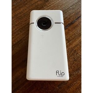 Flip Video SlideHD S1240 White Pocket Camcorder – For Parts/Not‎ Working